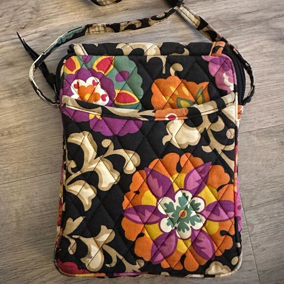 Vera Bradley Suzani Pattern Mini Hipster Crossbody Purse Retired - Picture 2 of 7